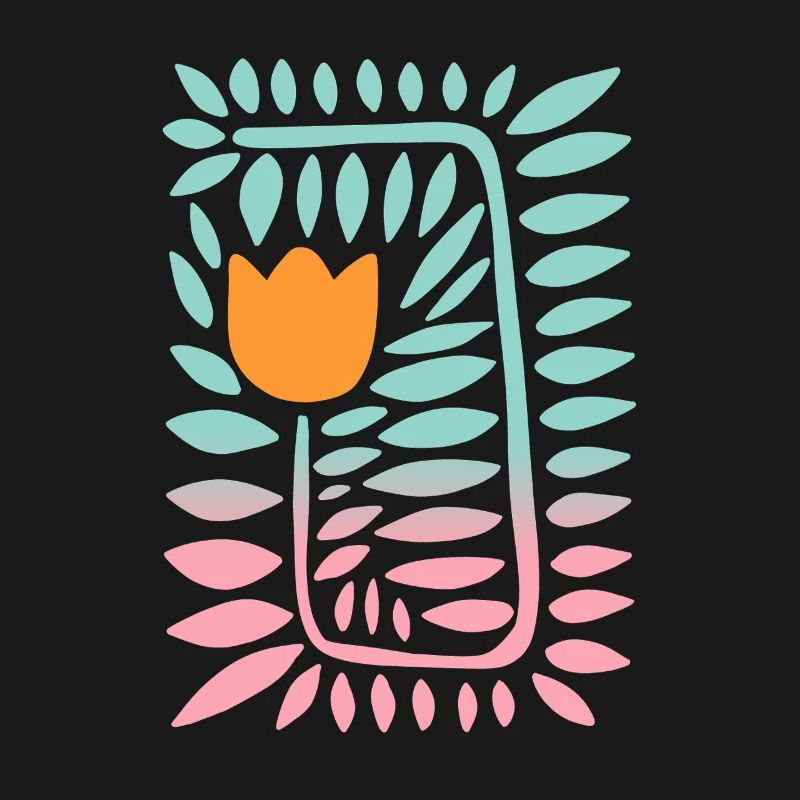 Gradient tulip - türkis