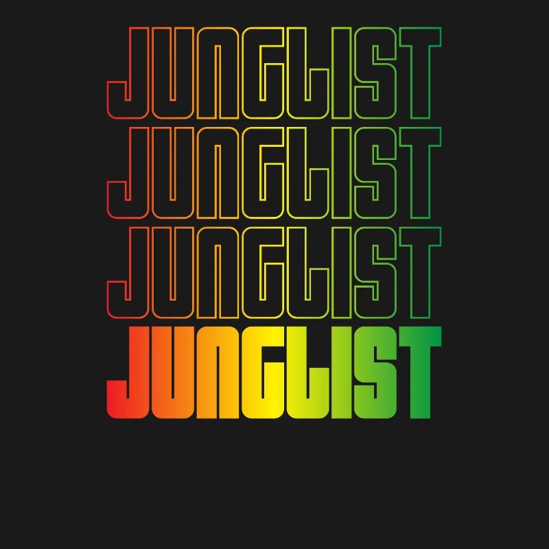 Junglist Gradient Text DNB