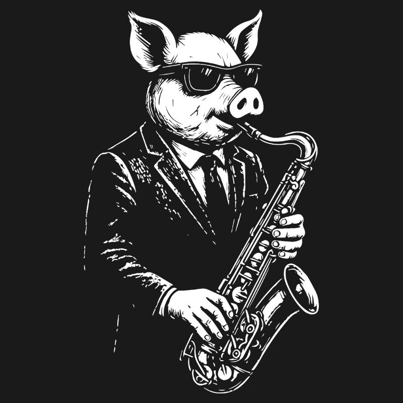 Pig Sax Maestro in Suit