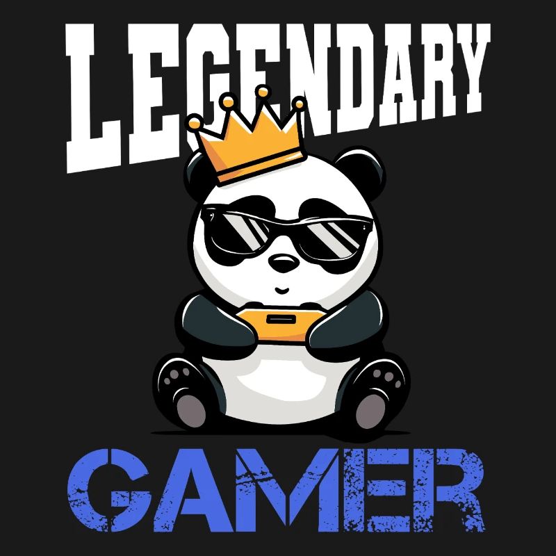 Panda Krone und controller - gamen