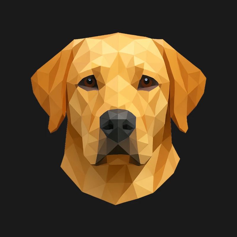 Polygon Labrador Retriever Geschenk