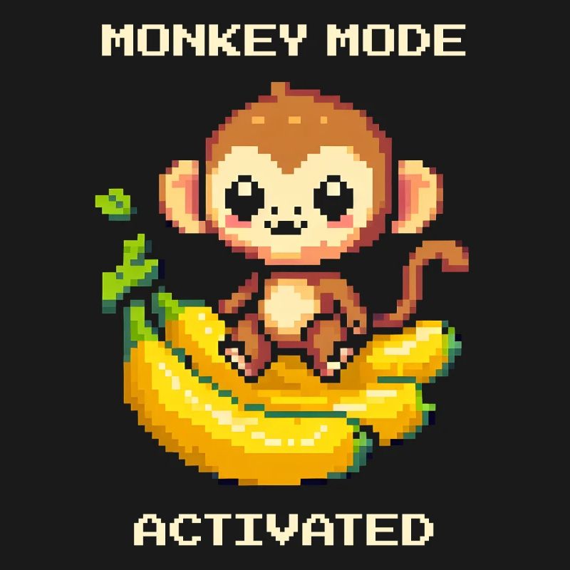 Mode Singe activé | Singe, Banane, Mignon