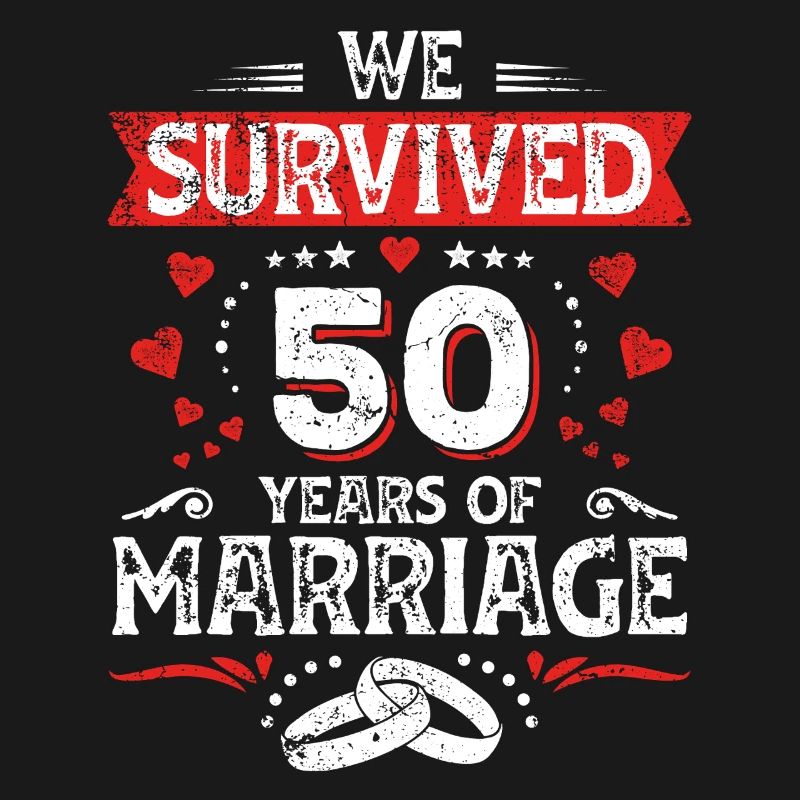 50 Hochzeit Jahrestag Ehemann Ehefrau Ehe