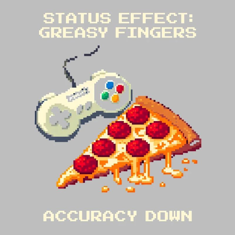 Status Effect: Greasy Fingers | Pizza Aim Humor
