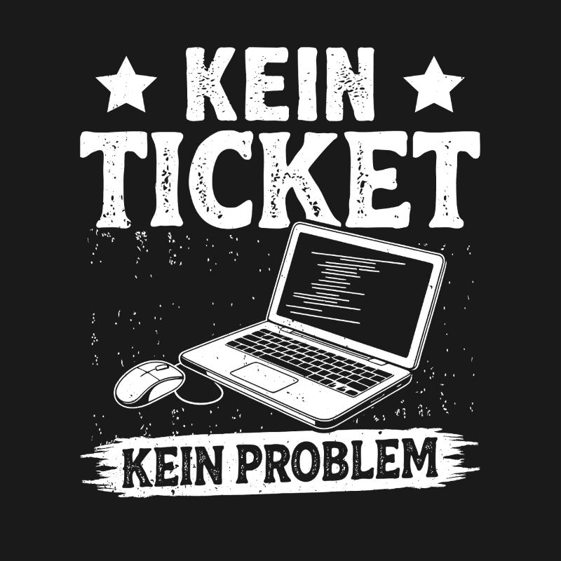 Ordinateur de nerd PAS DE TICKET PAS DE PROBLÈME DRÔLE