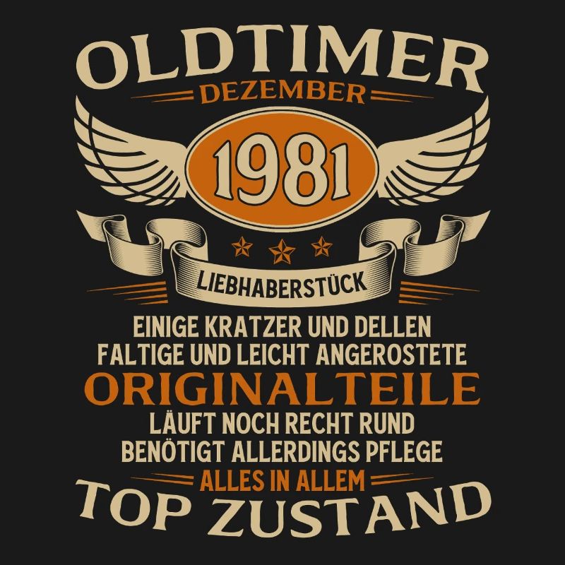 44. Geburtstag Geschenk Oldtimer Dezember 1981