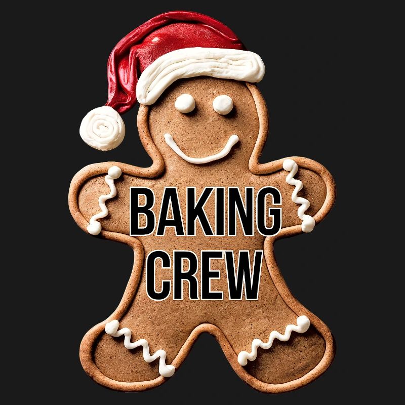 Baking Crew Gingerbread Man Christmas Baking