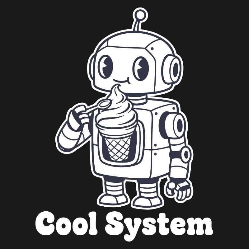 Roboter mit Eiscreme