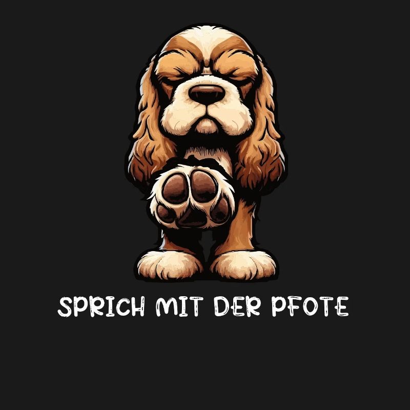 Sprich mit der Pfote Cocker Spaniel Cockerhund