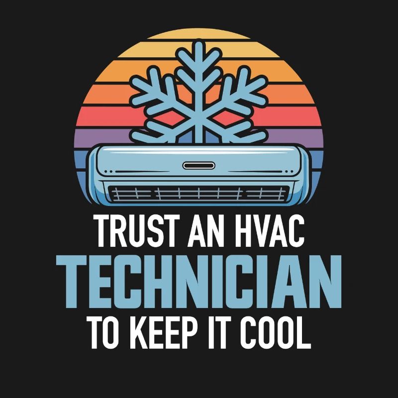 HVAC Techniker Retro Klima Experte Design Profis