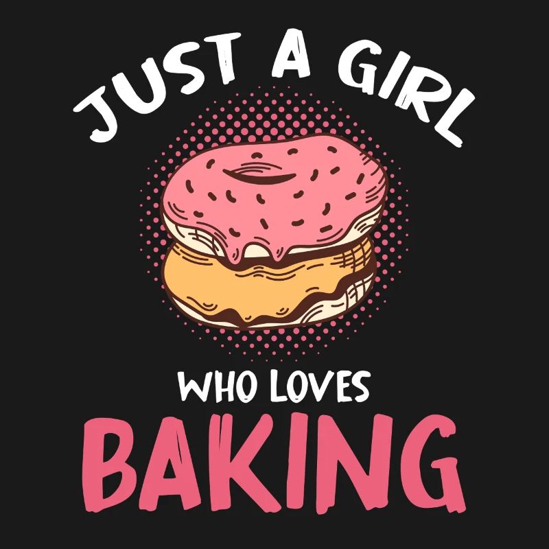 Nur ein Mädchen, das Backen liebt