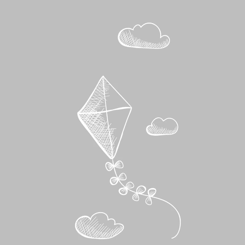 Dragon in the cloudy sky