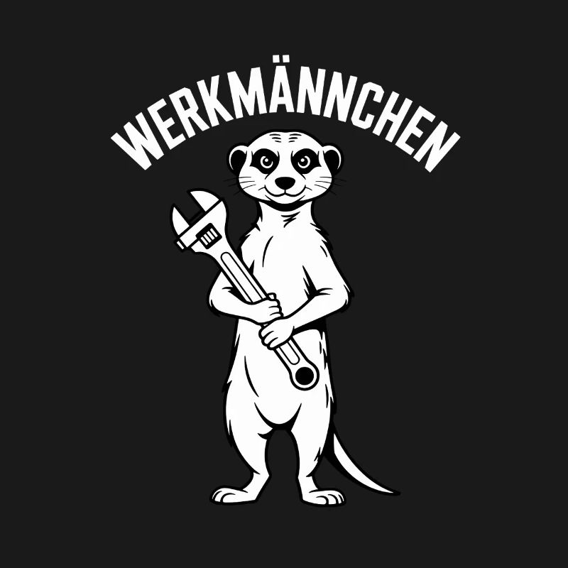 Erdmännchen Echter Heimwerker Mann Handwerker