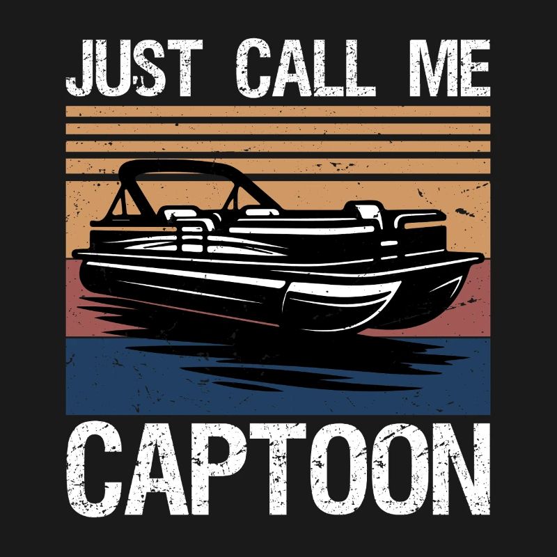 Appelez-moi simplement capitaine drôle de bateau ponton