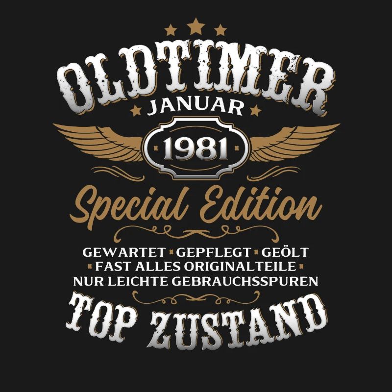 45. Geburtstag Geschenk Oldtimer Januar 1981