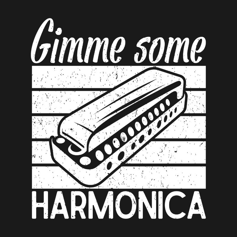 Musicien d’harmonica Donne-moi un peu d’harmonica