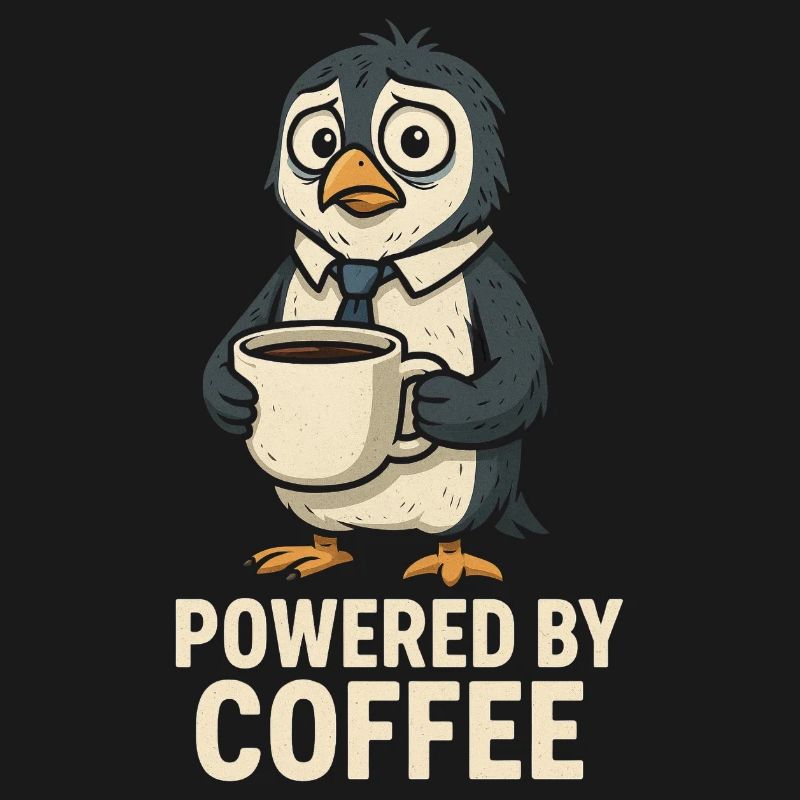 Kaffeepinguin mit Stil