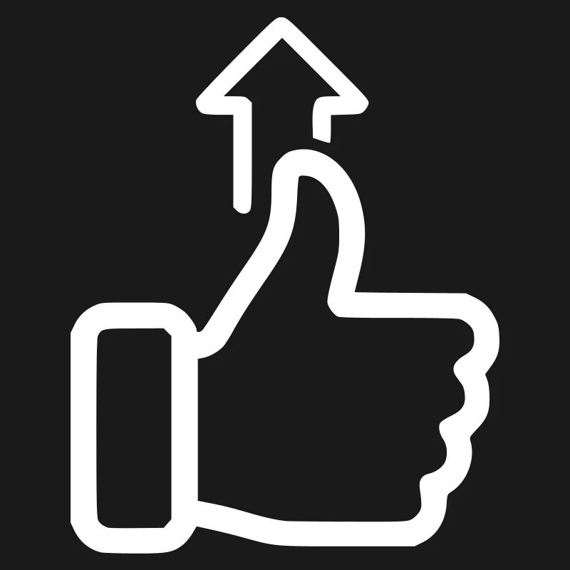 Status Up Hand Icon Level Up Vector