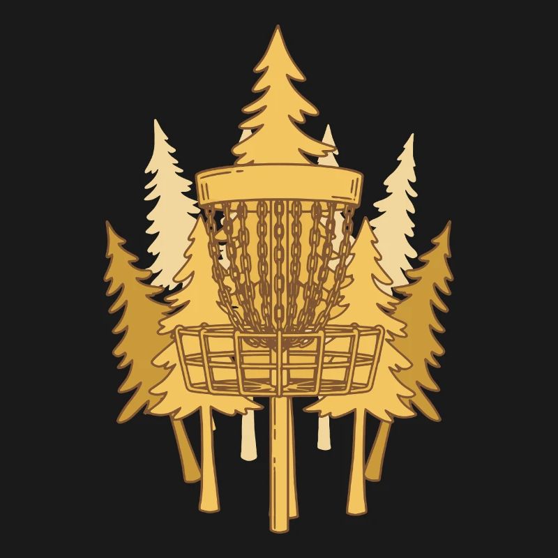 Disc Golf Basket Pines Flying Disc Golf Scene