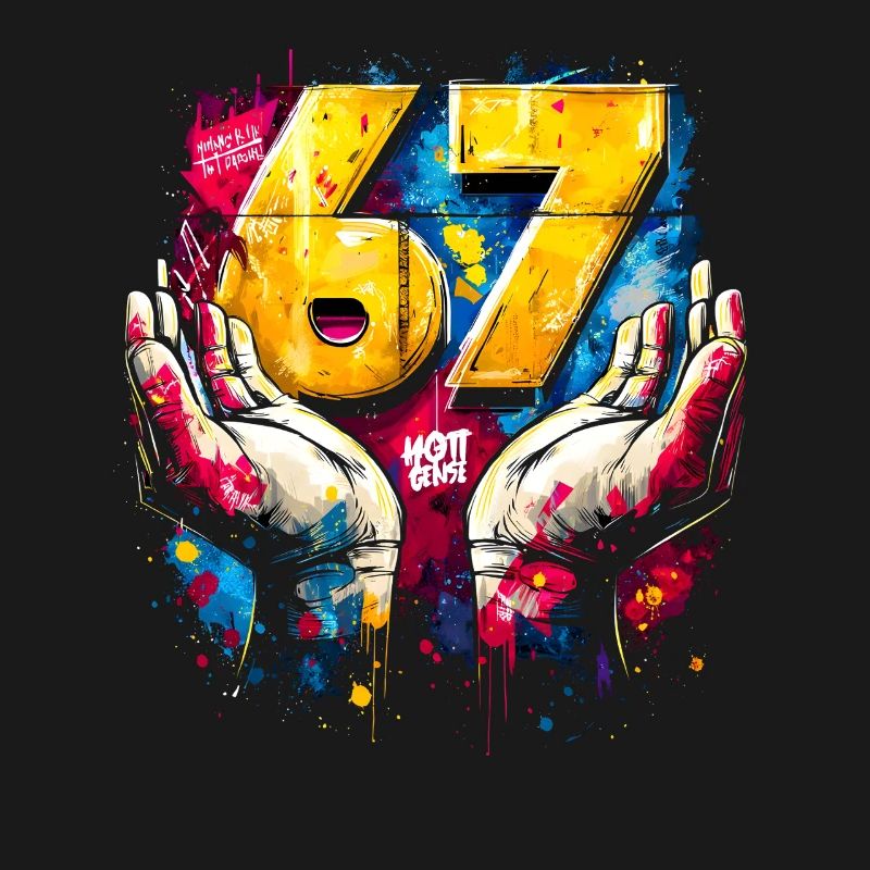 6 7 Mème du graffiti