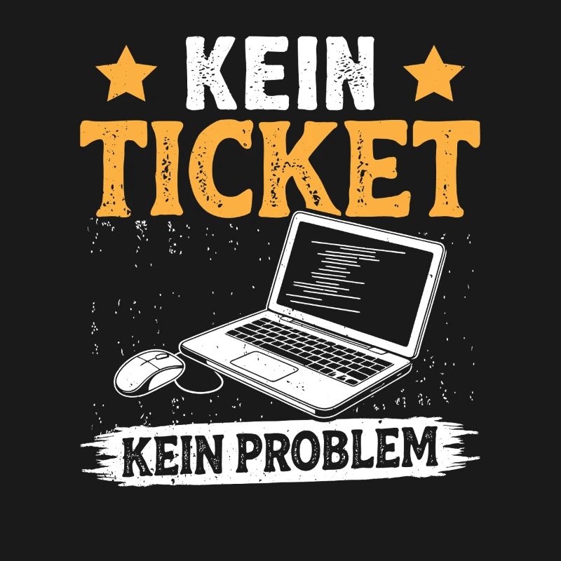 Ordinateur de nerd PAS DE TICKET PAS DE PROBLÈME DRÔLE
