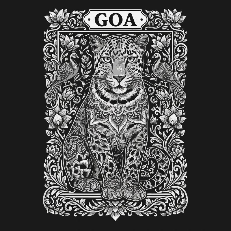 Mandala du léopard de Goa