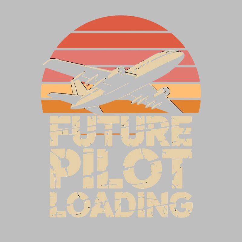  Future Pilot Loading Flugzeug Retro