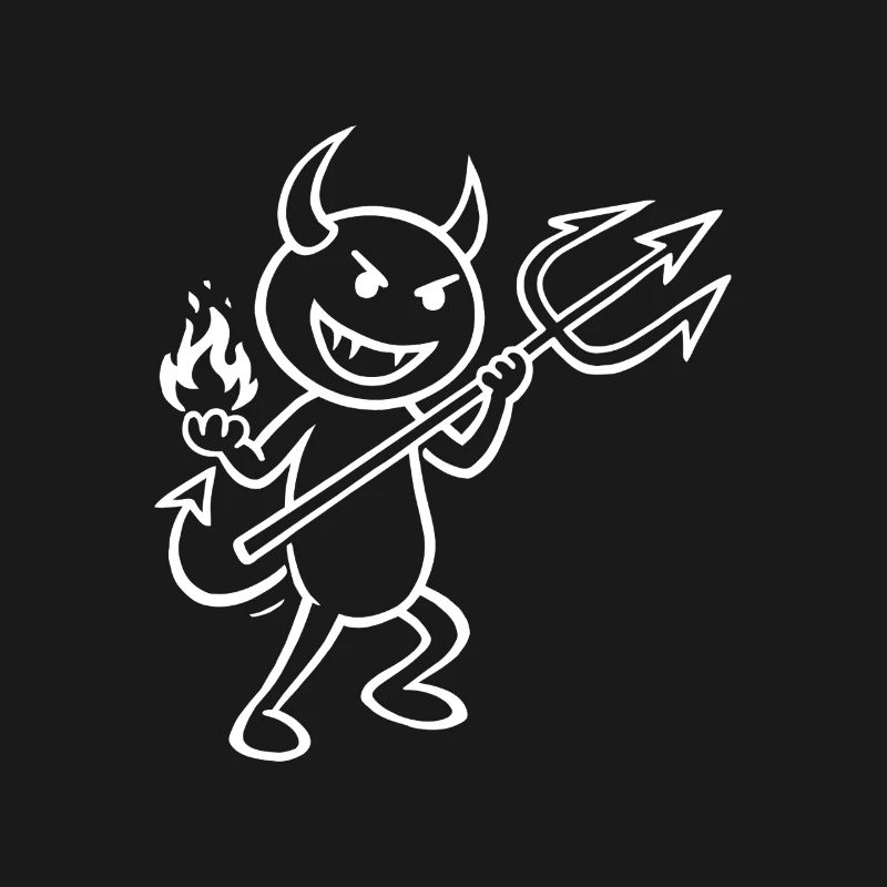 Devilish Flames - Devil with Flames