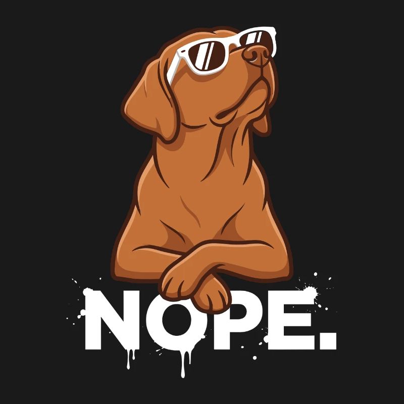 Cool Foxred Labrador: Nope Statement