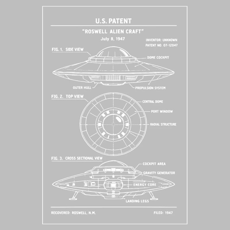 UFO-Patent-Bauplan-Tee