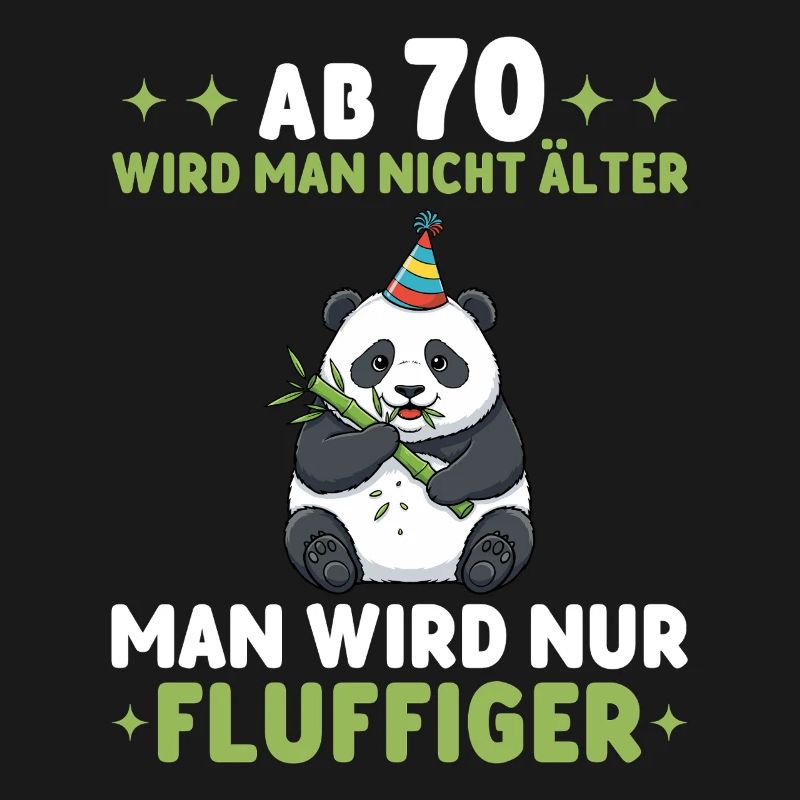 70. Geburtstag Panda - Man wird fluffiger
