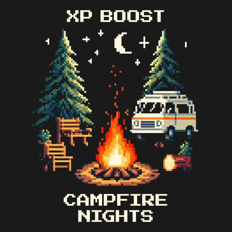 Nuits de feu de camp avec boost d’XP | Van Life
