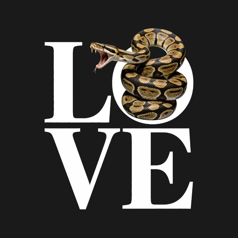 Königspython Schlangen LOVE Terrarium Python