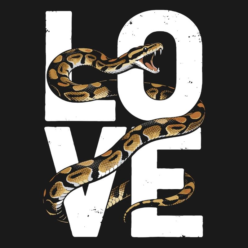 Les serpents rois Python ADORENT les pythons de terrarium