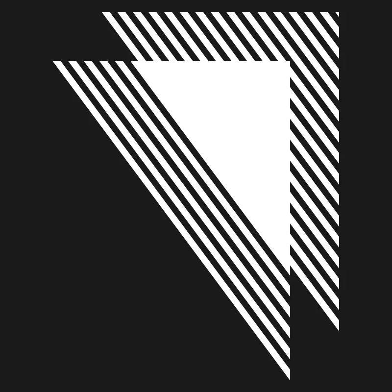 Geometric Triangles Diagonal Monochrome Grid