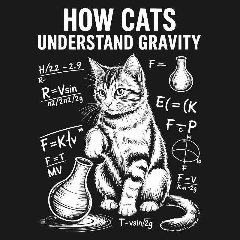 Physics Cats Sayings Math Joke Physics Gift