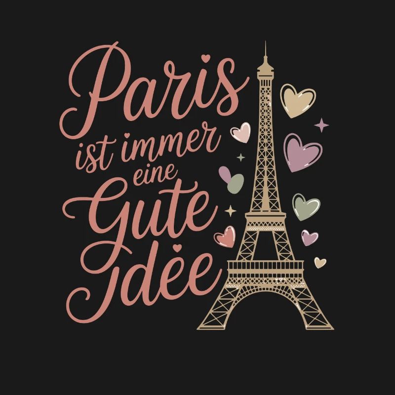  Paris Ist Immer Eine Gute Idee Eiffelturm Herzen