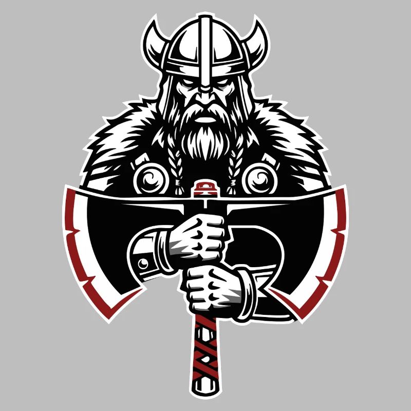 Viking Shield Runes Celtic Knotwork Mascot