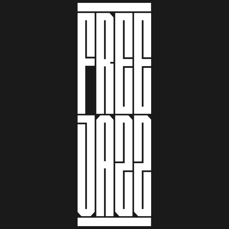 Conception typographique de jazz libre. Cadeau idéal pour le moderne