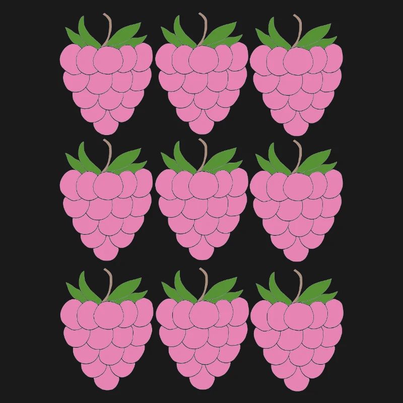 Raspberry Grid Pattern