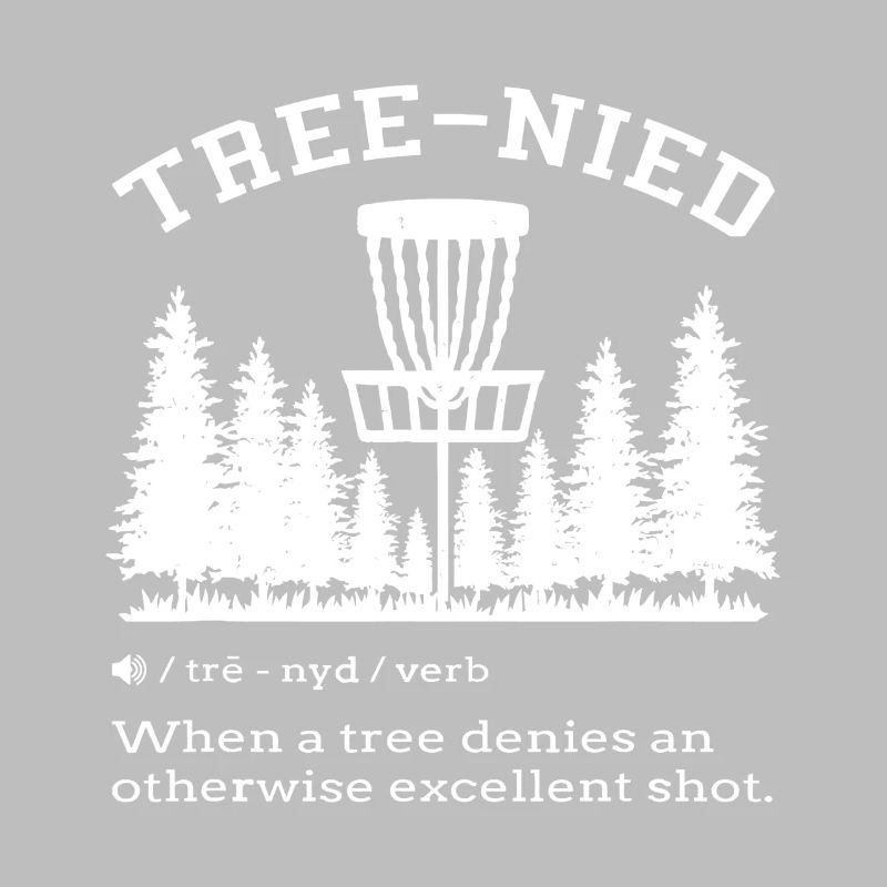 Tree Denied Shot: Forest Disc Golf Tee