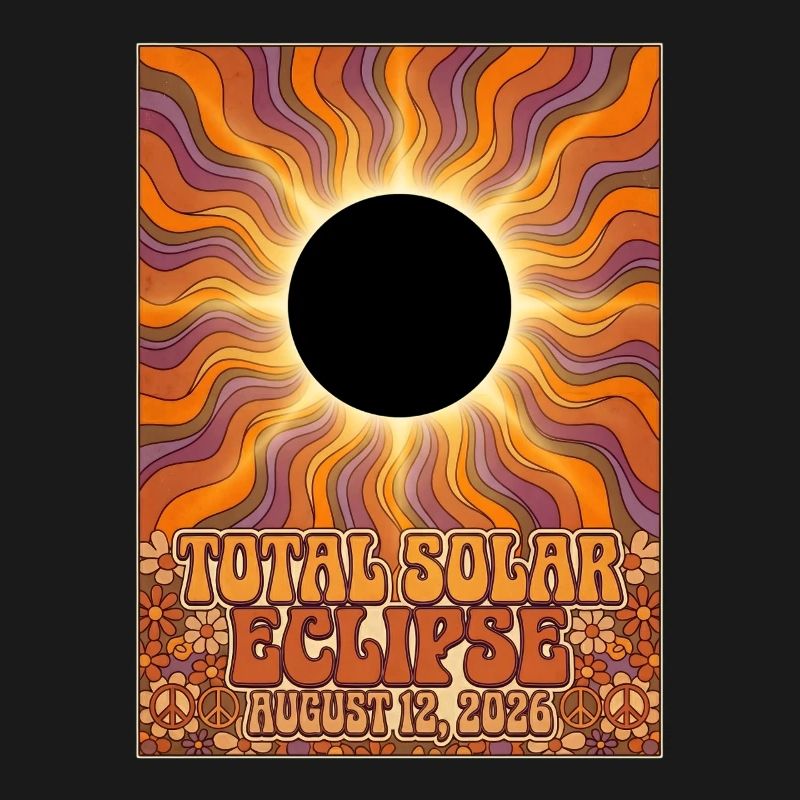 Total Solar Eclipse 2026 Sunburst-Poster