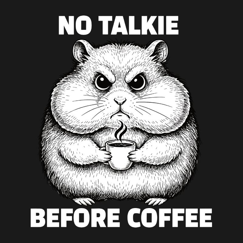 Pas de conversation devant un hamster amateur de café
