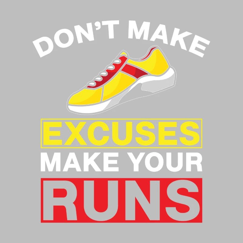 Running Don´t Make Excuses Marathon Runner Gift