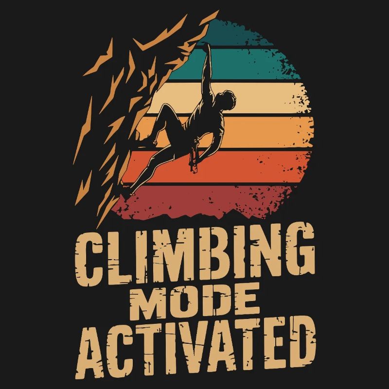  Climbing Mode Activated Klettern Boulder Retro