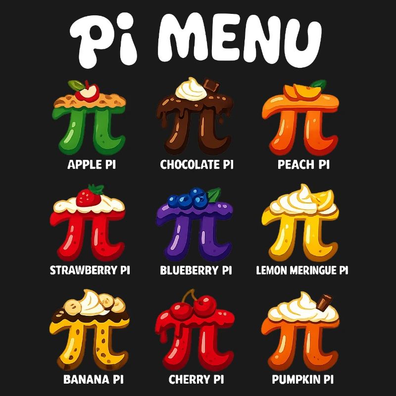 Pi Menu Math Pi Day Cake Design