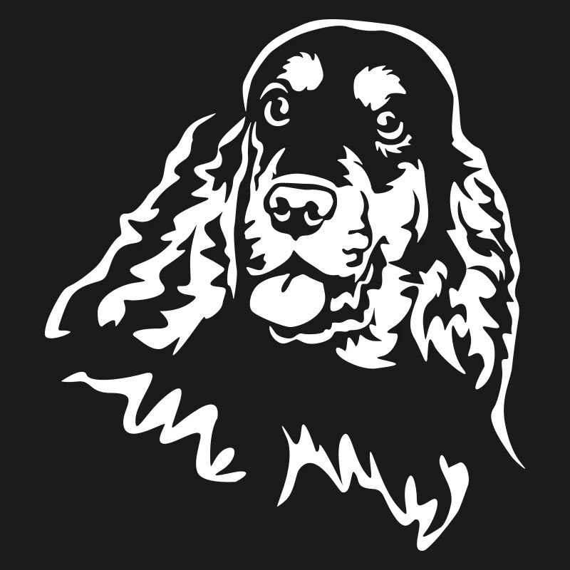Cocker Spaniel Kopf "Black Edition"