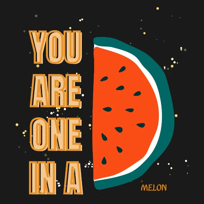 C’est drôle, tu es un dans une pastèque, pastèque, fruit de jeu de mots