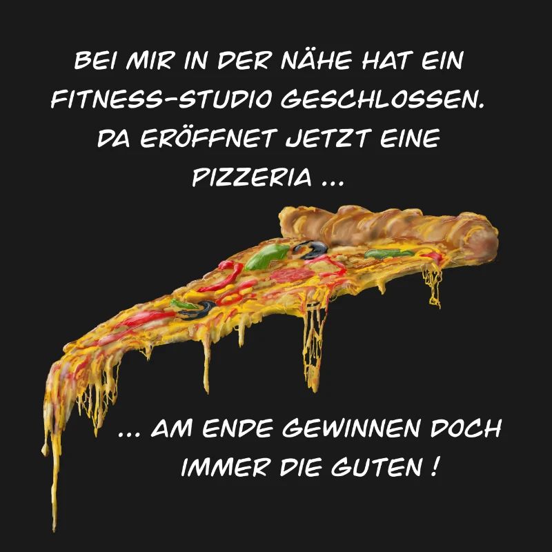 Fitness Studio oder Pizzeria - Pizza gewinnt immer