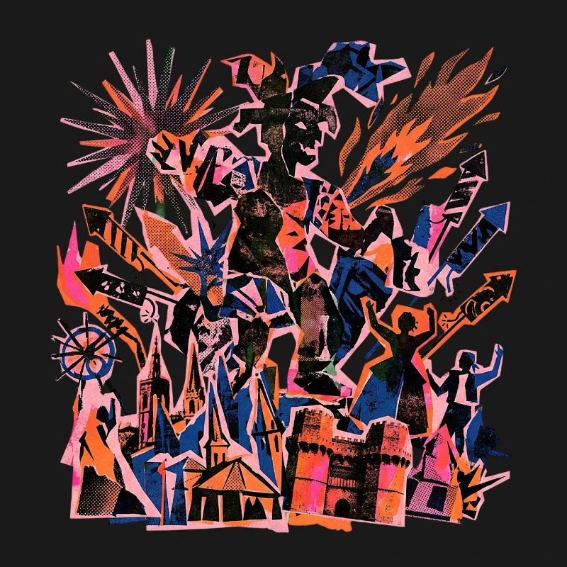Fallas De Valencia Risographie